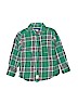 Carter's Plaid Green Long Sleeve Button-Down Shirt Size 3T - photo 1