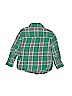 Carter's Plaid Green Long Sleeve Button-Down Shirt Size 3T - photo 2