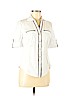 Anne Klein White 3/4 Sleeve Button-Down Shirt Size M (petite) - photo 1