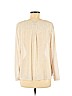 H&M 100% Polyester Tan Long Sleeve Blouse Size 8 - photo 2