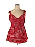 Nick & Sarah 100% Cotton Red Sleeveless Blouse Size 1X - photo 1