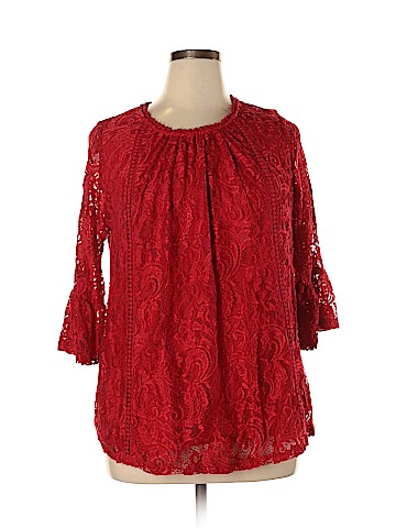 Liz Claiborne Career 3/4 Sleeve Blouse (view 1)