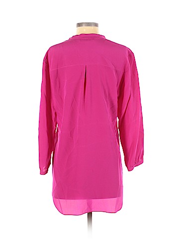 Amanda Uprichard Long Sleeve Silk Top (view 2)