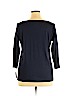 Talbots 100% Pima Cotton Blue 3/4 Sleeve T-Shirt Size 1X - photo 2