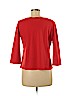 Eileen Fisher 100% Cotton Red 3/4 Sleeve Top Size M - photo 2