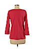 Eileen Fisher 100% Cotton Red 3/4 Sleeve Top Size M - photo 2