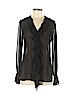 Express 100% Polyester Black Long Sleeve Blouse Size 9 - photo 1