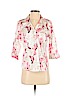 212 Collection Pink 3/4 Sleeve Button-Down Shirt Size S (petite) - photo 1
