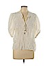 Tracy Reese 100% Cotton Ivory Short Sleeve Blouse Size M - photo 1