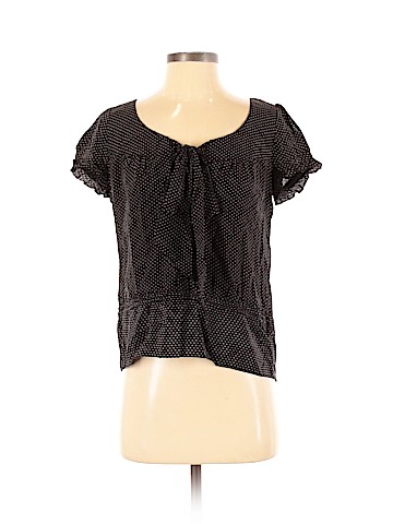 Nanette Lepore Short Sleeve Silk Top (view 1)