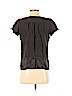 Nanette Lepore 100% Silk Black Short Sleeve Silk Top Size 2 - photo 2