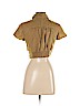 Free People Tan Short Sleeve Blouse Size XS - photo 2