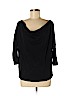 RACHEL Rachel Roy 100% Cotton Black 3/4 Sleeve Top Size M - photo 1