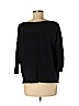 RACHEL Rachel Roy 100% Cotton Black 3/4 Sleeve Top Size M - photo 2