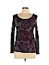 Simply Vera Vera Wang Burgundy Long Sleeve Top Size L (petite) - photo 1