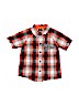 Harley Davidson 100% Cotton Plaid Graphic Orange Short Sleeve Button-Down Shirt Size 3T - photo 1