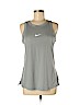 Nike 100% Polyester Gray Active Tank Size M - photo 1