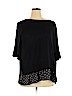 Ann Taylor LOFT Black 3/4 Sleeve Top Size XL - photo 1