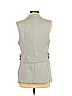 Romeo & Juliet Couture 100% Cotton Gray Vest Size M - photo 2