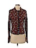 Free People Brown Long Sleeve Button-Down Shirt Size 8 - photo 1