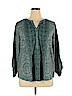 Style&Co Green Long Sleeve Blouse Size 1X - photo 1