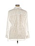Rafaella White Long Sleeve Button-Down Shirt Size 16 - photo 2