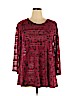 StyleMint Red 3/4 Sleeve Blouse Size XL - photo 1