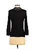 Garfield & Marks Black 3/4 Sleeve Silk Top Size S - photo 2