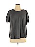 Lane Bryant Gray Short Sleeve Top Size 14 - 16 - photo 1