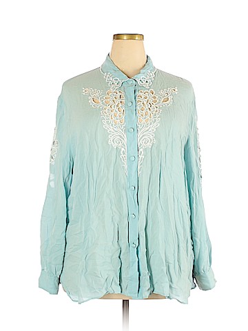 Bob Mackie 3/4 Sleeve Silk Top (view 1)