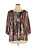 Roz & Ali 100% Polyester Burgundy 3/4 Sleeve Blouse Size XL - photo 1