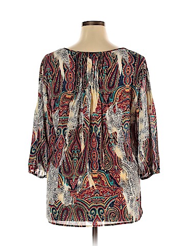 Roz & Ali 3/4 Sleeve Blouse (view 2)