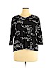 Alia Black 3/4 Sleeve Top Size XL (petite) - photo 1