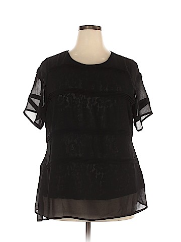 City Chic Short Sleeve Blouse (view 1)