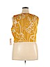 Eva Mendes by New York & Company Yellow Sleeveless Blouse Size XXL - photo 2