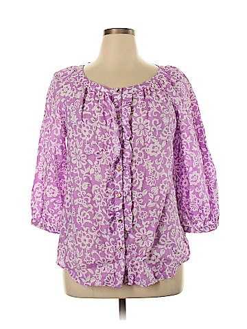 Charter Club 3/4 Sleeve Button-Down Shirt (view 1)