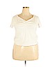 BP. White Short Sleeve Top Size 2X - photo 1