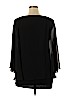 Joseph A. 100% Polyester Black 3/4 Sleeve Blouse Size XL - photo 2