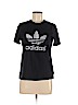 Adidas 100% Cotton Black Short Sleeve T-Shirt Size L - photo 1