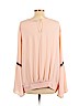 7th Avenue Design Studio New York & Company 100% Polyester Pink Long Sleeve Blouse Size XL - photo 2