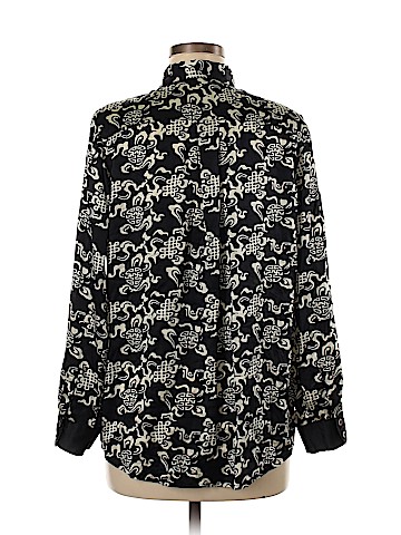 Soft Surroundings Long Sleeve Silk Top (view 2)