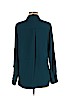 Mossimo 100% Polyester Teal Long Sleeve Blouse Size M - photo 2