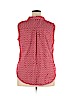 St. John's Bay 100% Cotton Red Sleeveless Button-Down Shirt Size 2X - photo 2