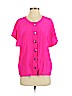 Hunter Bell 100% Silk Pink Short Sleeve Silk Top Size S - photo 1