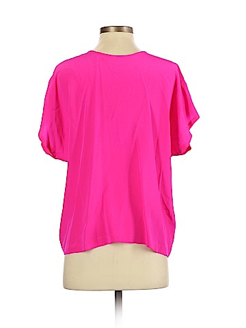 Hunter Bell Short Sleeve Silk Top (view 2)