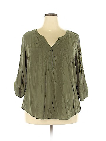 Torrid 3/4 Sleeve Blouse (view 1)