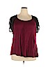 Pleione Burgundy Short Sleeve Top Size 2X - photo 1