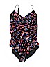 Aqua Green Black One Piece Swimsuit Size XL - photo 1