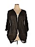VIP Loves Knits by Avenue 100% Polyester Black Kimono Size 22 - 24 - photo 1