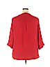 Torrid 100% Polyester Red 3/4 Sleeve Blouse Size 2X Plus (2) - photo 2